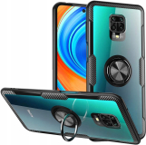 Xiaomi Redmi Note 9 PRO obal pouzdro mobil kryt obrněný Holder 3w1 ring průhledné