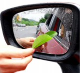 Nano fólie proti dešti na zpětné zrcátko auta 135x95 mm, 2 kusy fólie