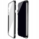 Iphone 12 Pro Max, kryt pouzdro obal METAL MAGNETIC DUAL GLASS, dvojité sklo vip