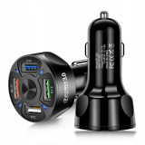 RYCHLÁ NABÍJEČKA DO AUTO 4xUSB QC 3.0 / 3100 mA