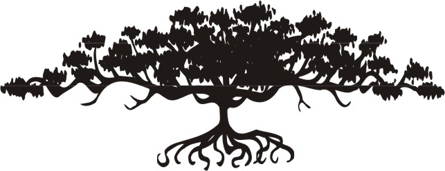 Strom bonsai, samolepka na zeď, rozměry 120x300cm / XXXL mega