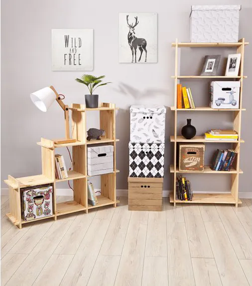 Dekorativní krabice bílá deska A4 úložný box, velikost 33x25x18cm vip