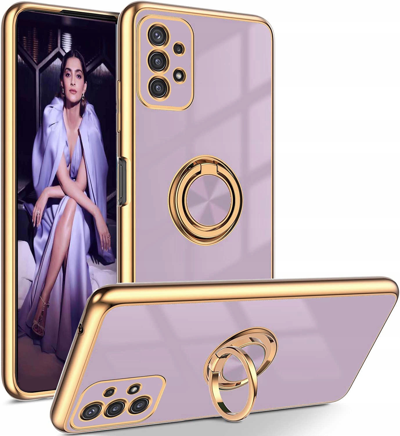 Samsung Galaxy A52, 4G / 5G pouzdro FLEXI RING CASE, obal s PRSTOVÝM KROUŽKEM