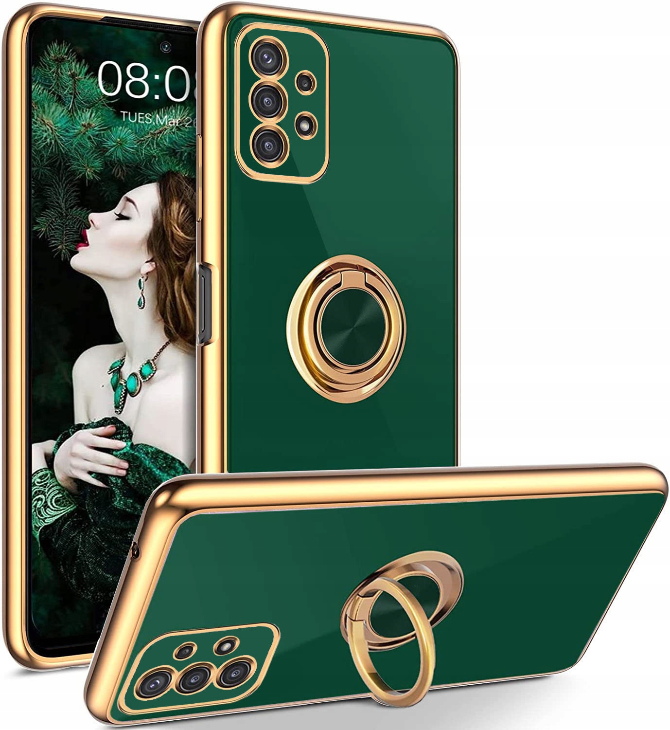 Samsung Galaxy S21 FE, pouzdro FLEXI RING CASE, obal s PRSTOVÝM KROUŽKEM