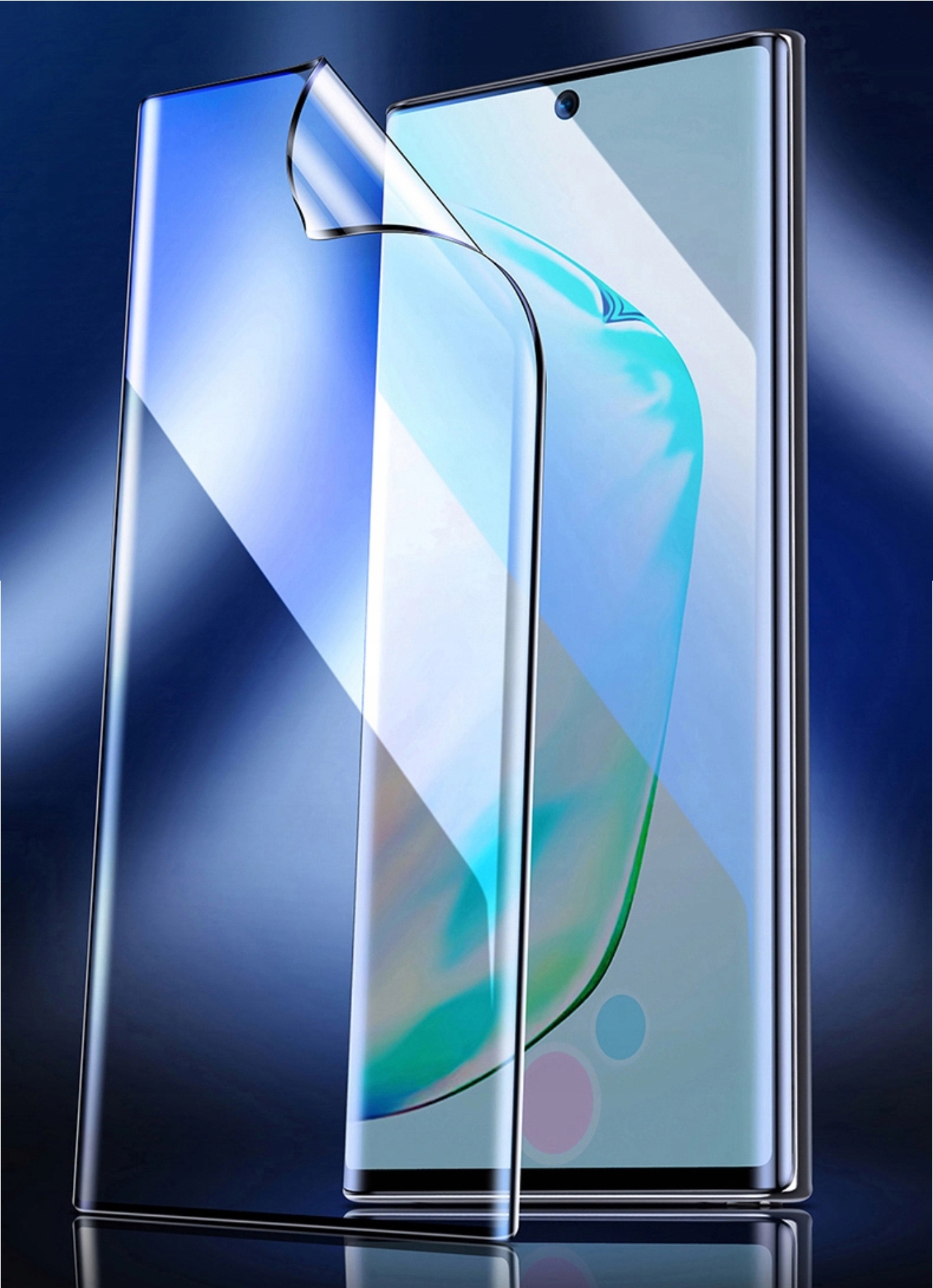 Samsung Galaxy S23 Ultra, ochranné zakřivené sklo na celý displej, NANO HYBRID