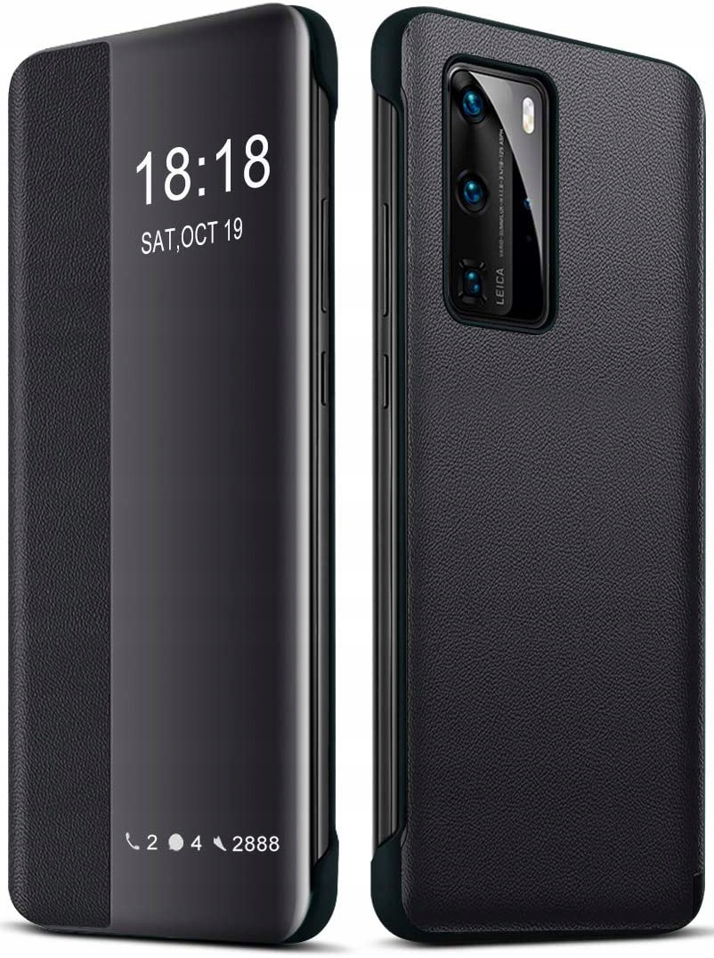 Huawei P40 Pro, kryt obal multimediální Smart Flip Cover, kůže