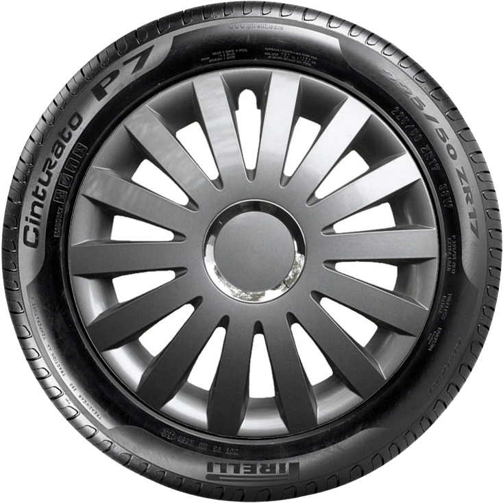 MERCEDES 15'' kompatibilní s modely, poklice na kola 4ks (sad) sail grafit