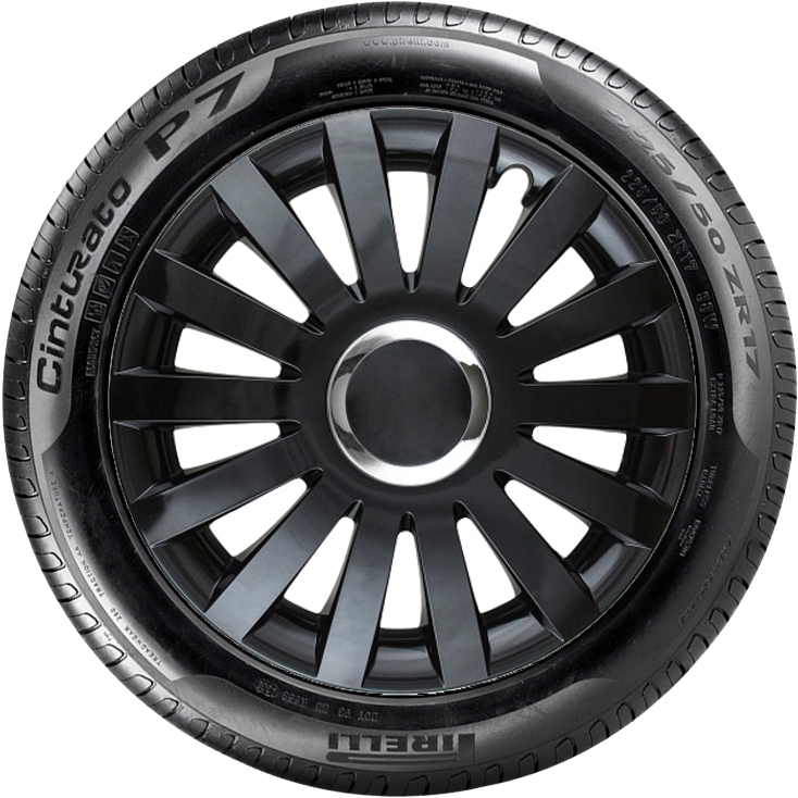 SEAT 15'' kompatibilní s modely, poklice na kola 4ks (sad) sail cerna