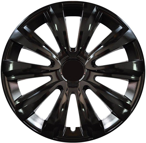 SEAT 14'' kompatibilní s modely, poklice na kola 4ks (sad) delta cerna