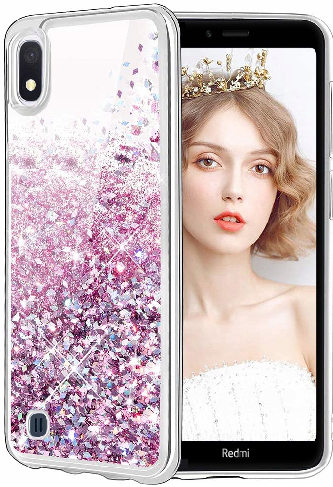 Xiaomi Redmi 7a, kryt pouzdro plovoucí brokát SHINING GLITTER