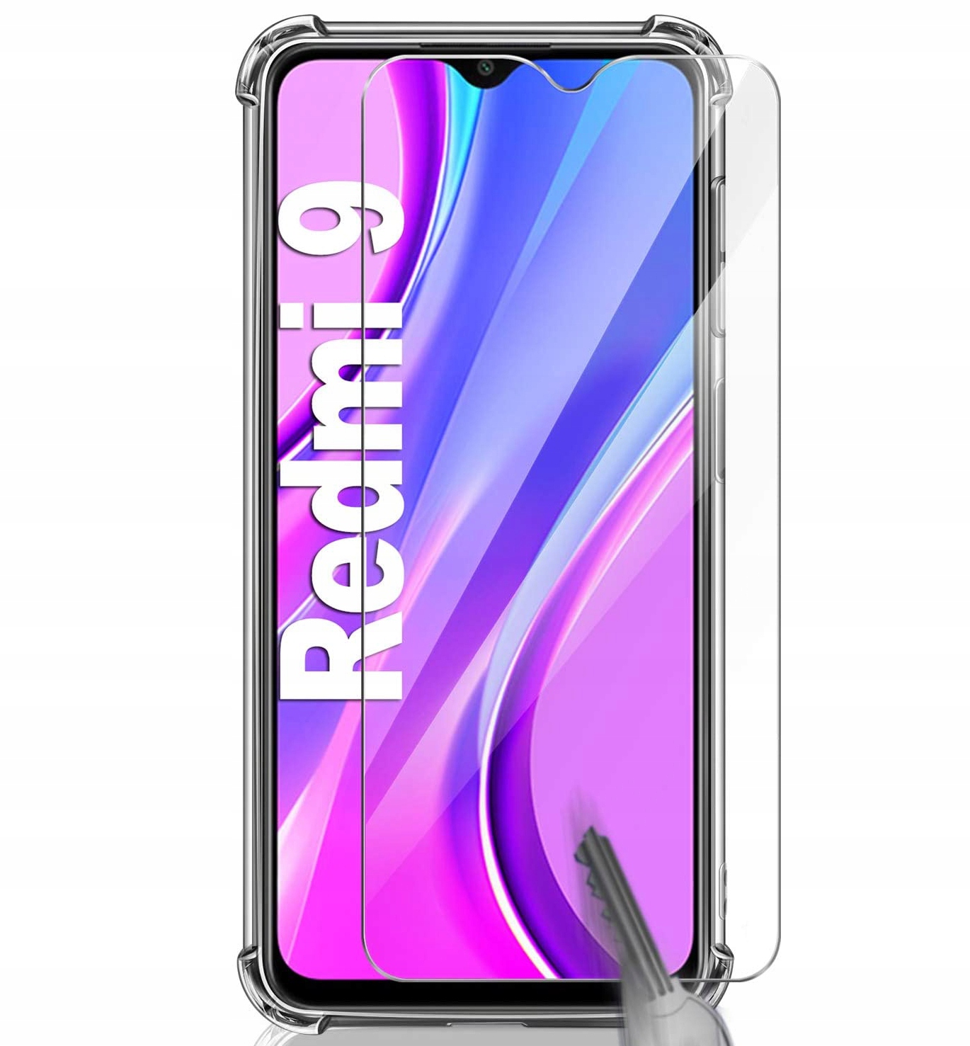 Xiaomi Redmi 9, ochranné tvrzené sklo obyčejné
