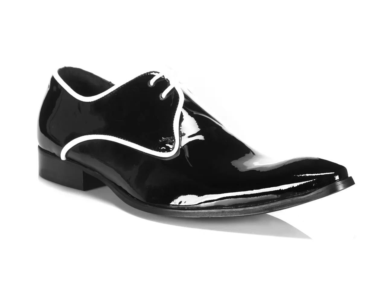 Formální boty / kůže / polobotky s tkaničkami ID 659