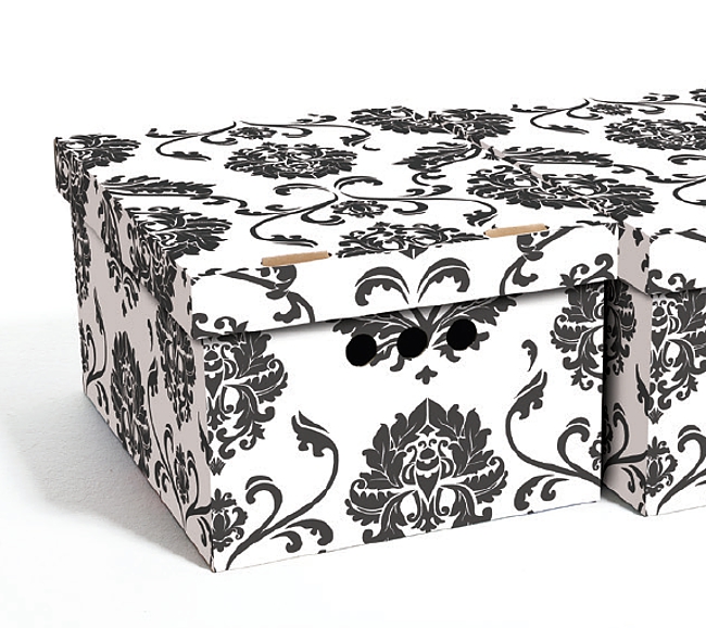 Dekorativní krabice Zahrada A4 úložný box, velikost 33x25x18cm 