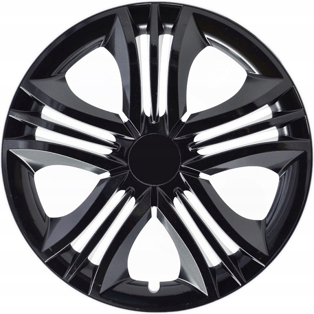 VOLKSWAGEN (VW) 16'' kompatibilní s modely, poklice kola 4ks (sad) fun cerna vip