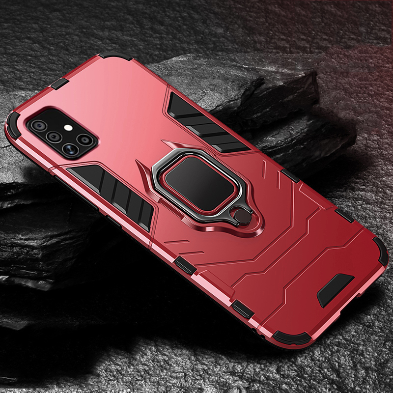 Samsung Galaxy A71, obal pouzdro na mobil kryt obrněný Holder 3w1 ring vip