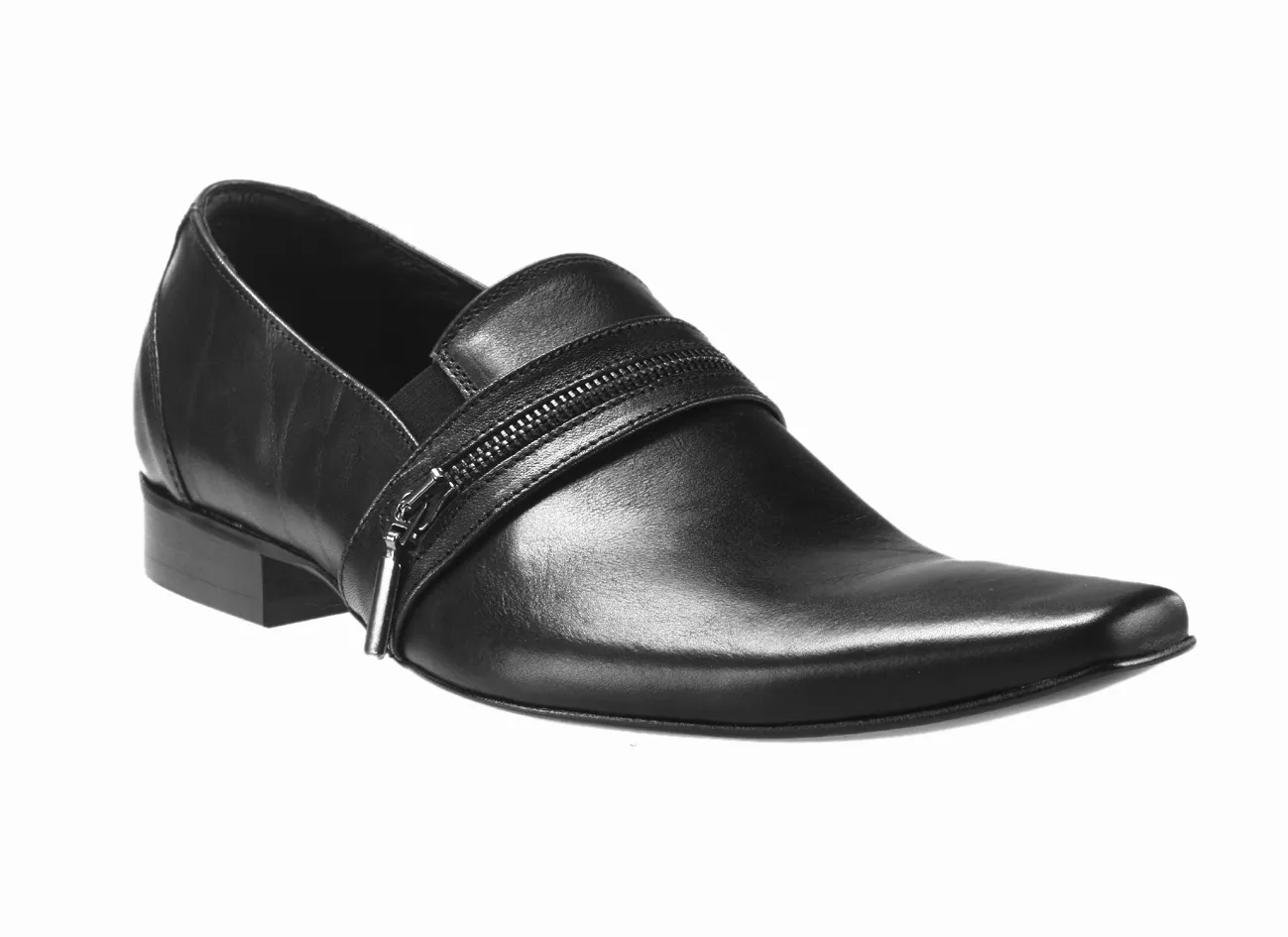 Formální boty / kůže / polobotky bez tkaniček ID 505
