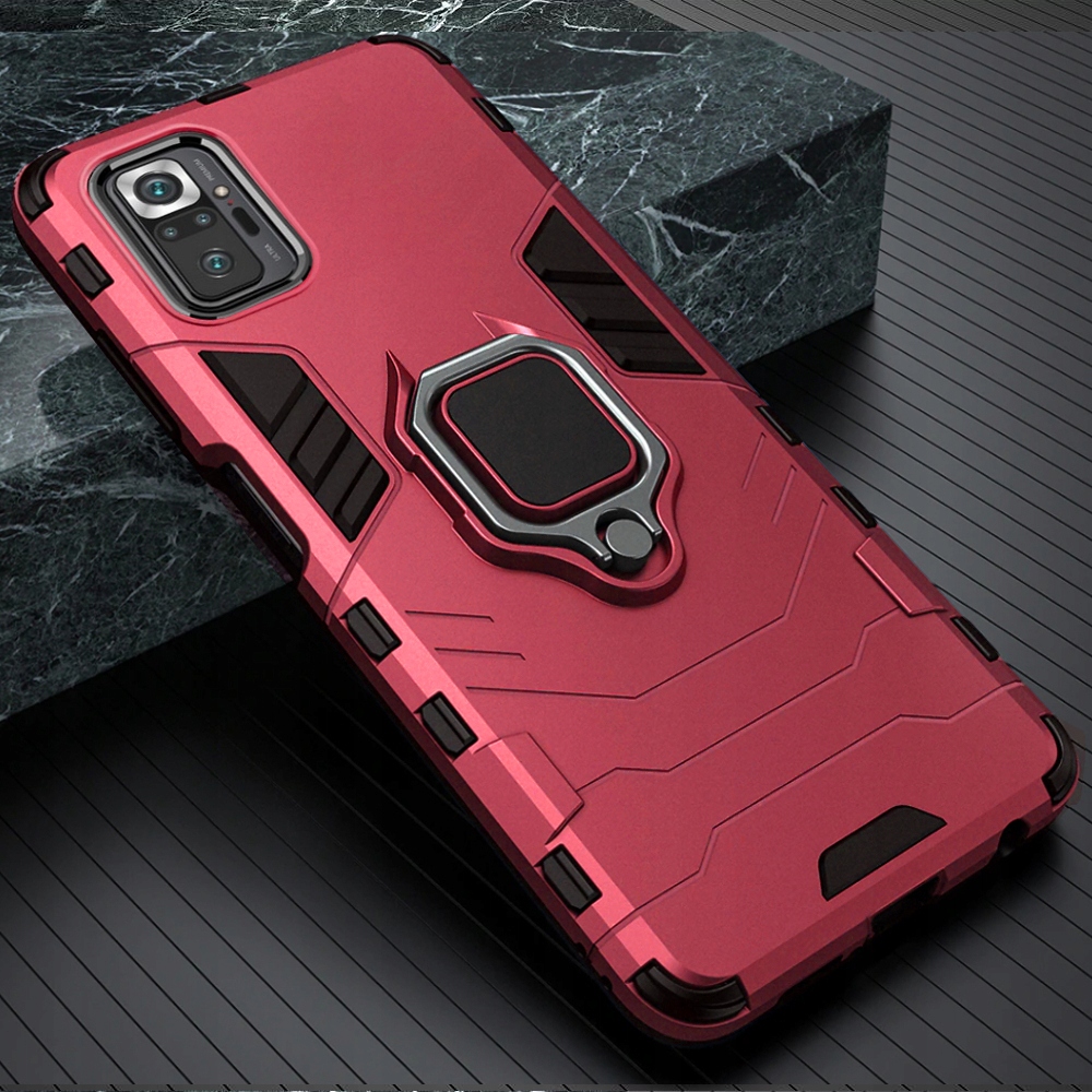 Xiaomi Redmi Note 10 Pro, obal pouzdro na mobil kryt obrněný Holder 3w1 ring vip