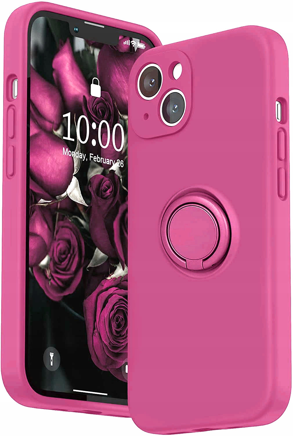 Iphone 13, obal pouzdro Apple na mobil kryt obrněný SOFT INSIDE 3w1 ring vip