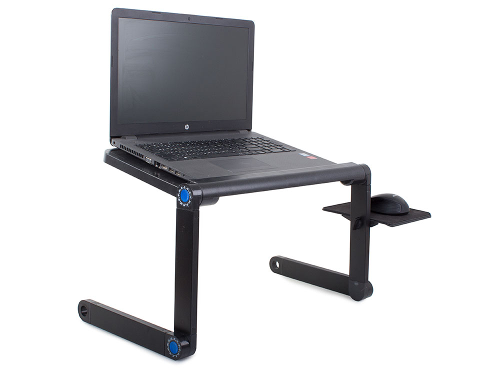 Skládací, přenosný stolek pod notebook / laptop, s regulací, chladící stojan vip