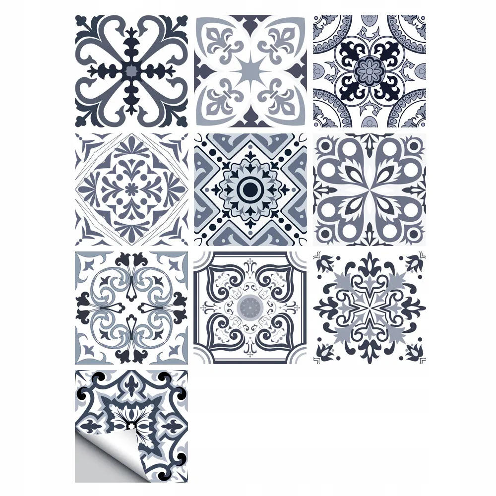 Samolepicí panel, patchwork PVC dlaždice sada 10 kusů 20x20 cm (0,4 m2) #38