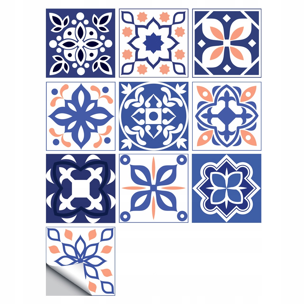 Samolepicí panel, patchwork PVC dlaždice sada 10 kusů 20x20 cm (0,4 m2) #28