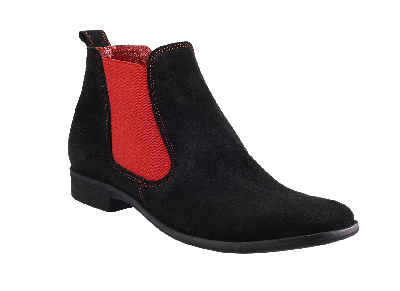 Boty casual / kůže / semiš / bez tkaniček ID 571