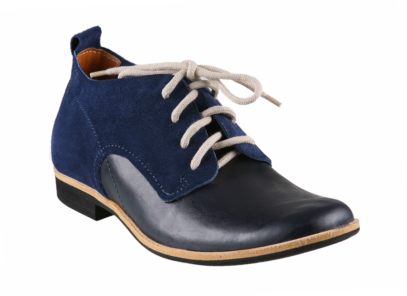 Boty casual / kůže / semiš / s tkaničkami ID 378