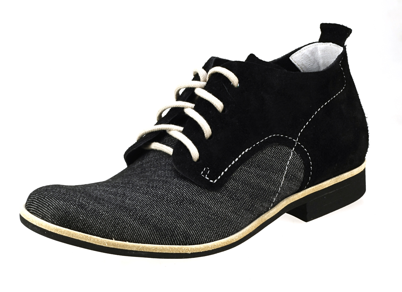 Boty casual / kůže / Jeans / s tkaničkami ID 262