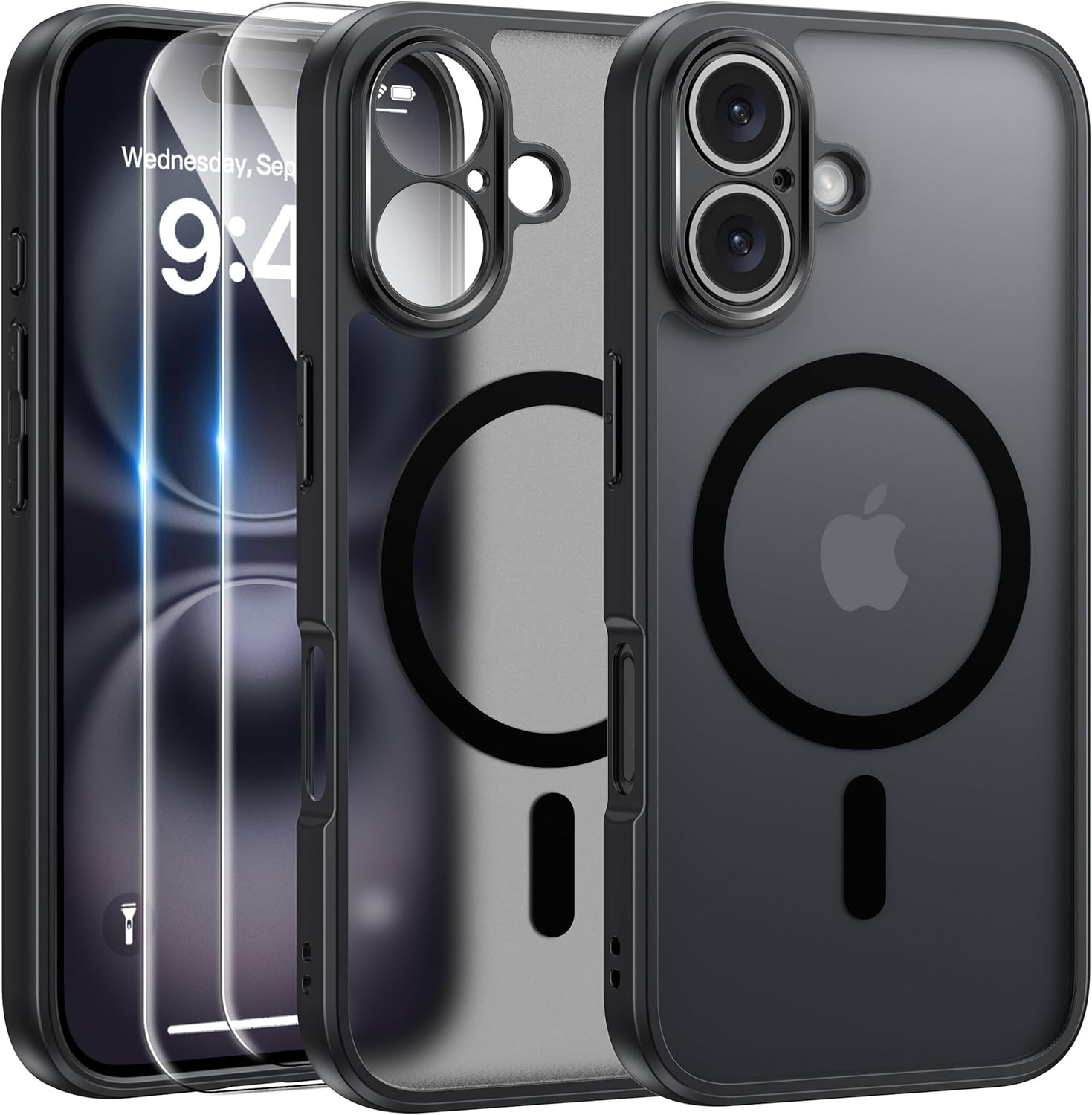 iPhone 16+ Plus, kryt pouzdro obal silikonový MAGSAFE CASE průhledný