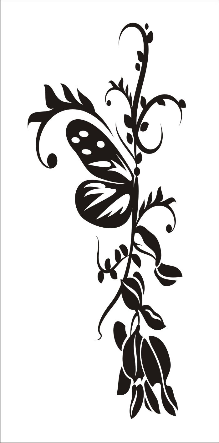 Ornament 10, samolepka na zeď, rozměry 65x160cm / XL
