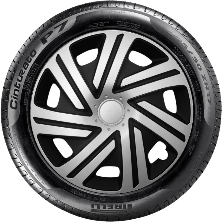SKODA 16'' kompatibilní s modely, poklice na kola 4ks (sad) CYRKON