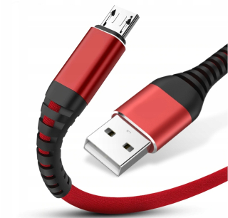Posíleny micro USB kabel pro Samsung HTC Huawei Xiaomi Lenovo Nokia Sony - 2m