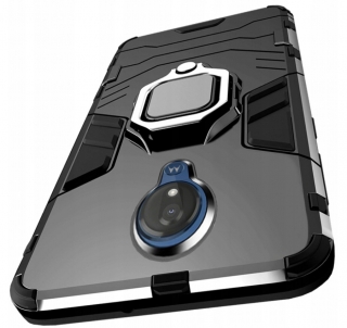 Motorola Moto E5, obal pouzdro na mobil kryt obrněný Holder 3w1 ring