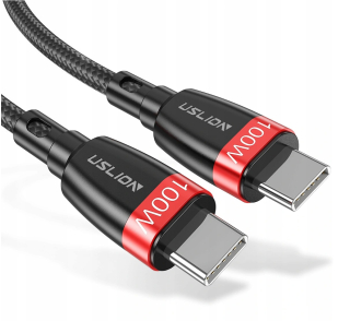USLION KABEL USB-C Type-C PD 100W Quick Charge 4.0 - délka 1m