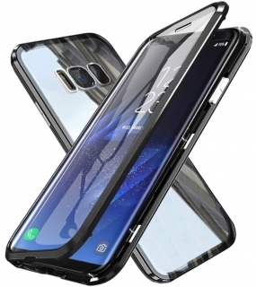 Samsung Galaxy S9, kryt pouzdro obal METAL MAGNETIC DUAL GLASS, dvojité sklo