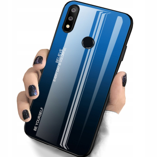 Huawei P Smart 2019, skleněný kryt GLASS CASE, silikonový rám BUMPER