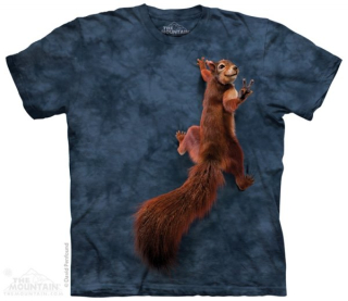 Tričko 3D potisk - krátký rukáv - Peace Squirrel, veverka - The Mountain