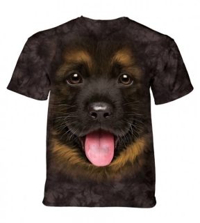 Tričko 3D potisk - Big Face German Shepherd Puppy, pes - The Mountain / děti