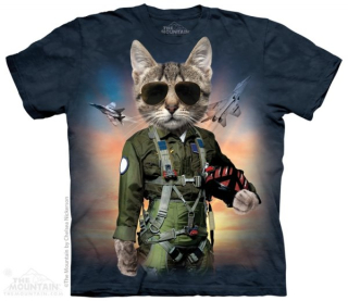 Tričko 3D potisk - krátký rukáv - Tom Cat, kočka, kocour - The Mountain