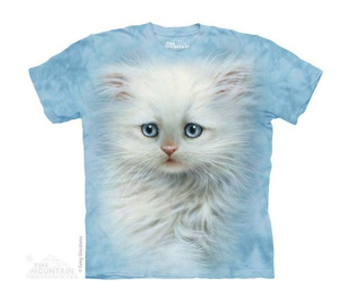 Tričko 3D potisk - Fluffy White, kotě, koťátko - The Mountain / děti