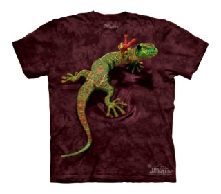 Tričko 3D potisk - Peace Out Gecko, ještěrka Gekon - The Mountain / děti