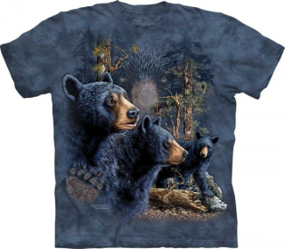 Tričko 3D potisk - krátký rukáv - Find 13 Black Bears, medvěd - The Mountain