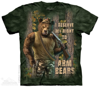 Tričko 3D potisk - krátký rukáv - Arm Bears, medvěd - The Mountain
