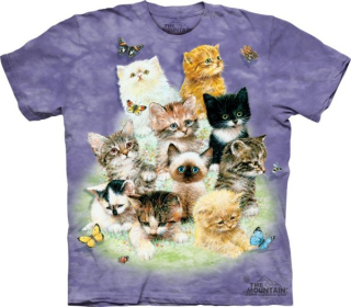 Tričko 3D potisk - 10 Kittens, kočky - The Mountain