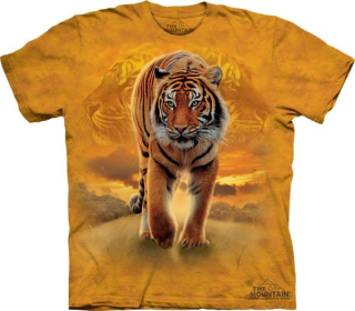 Tričko 3D potisk - Rising Sun Tiger, tygr - The Mountain
