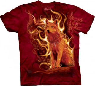 Tričko 3D potisk - Phoenix Wolf, Vlk, oheň - The Mountain