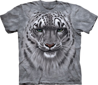 Tričko 3D potisk - Snow Leopard Portrait - The Mountain
