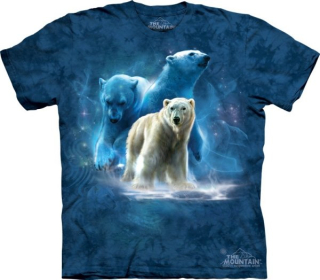 Tričko 3D potisk - Polar Collage, lední medvědi - The Mountain