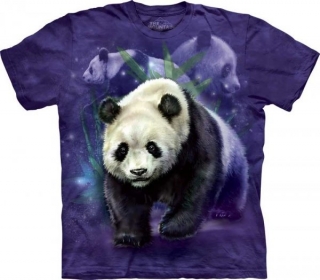 Tričko 3D potisk - Panda Collage, medvěd - The Mountain