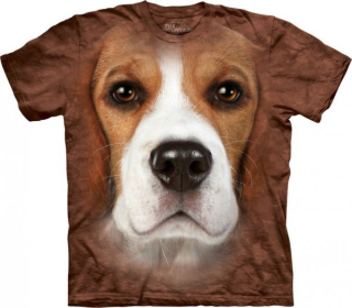 Tričko 3D potisk - Beagle Face, pes - The Mountain